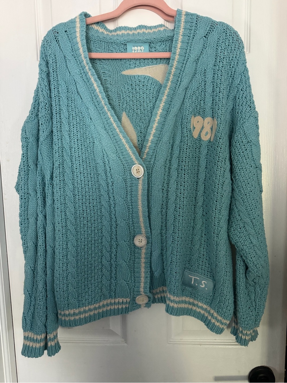 Taylor Swift 1989 Cardigan XS/SM Blue Seagull Official Merch limited edition